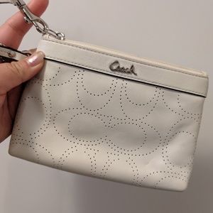 Coach Wristlet - White